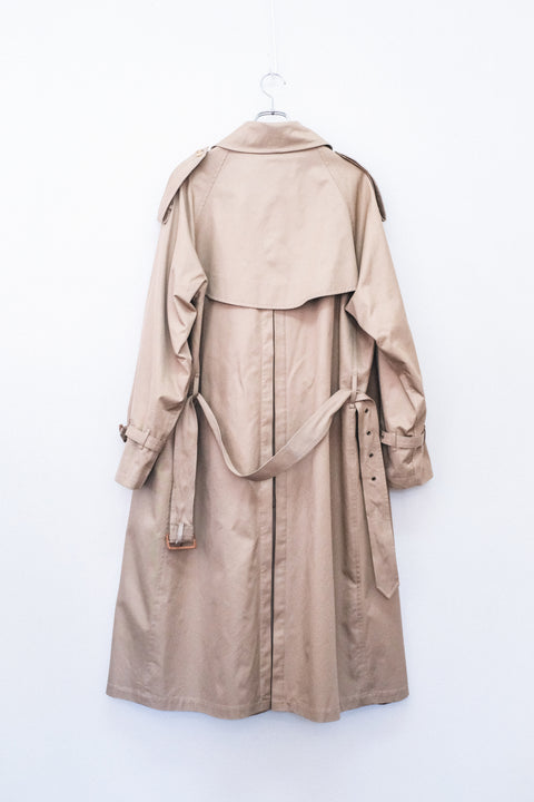 SCYE BASICS/Finx Cotton Gaberdine Trench Coat