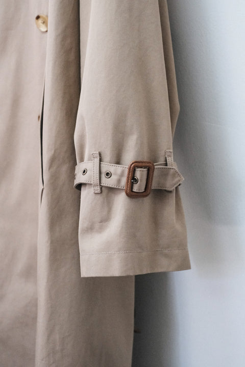 SCYE BASICS/Finx Cotton Gaberdine Trench Coat