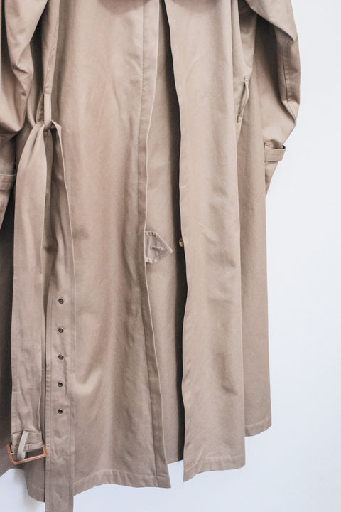 SCYE BASICS/Finx Cotton Gaberdine Trench Coat