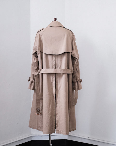 SCYE BASICS/Finx Cotton Gaberdine Trench Coat