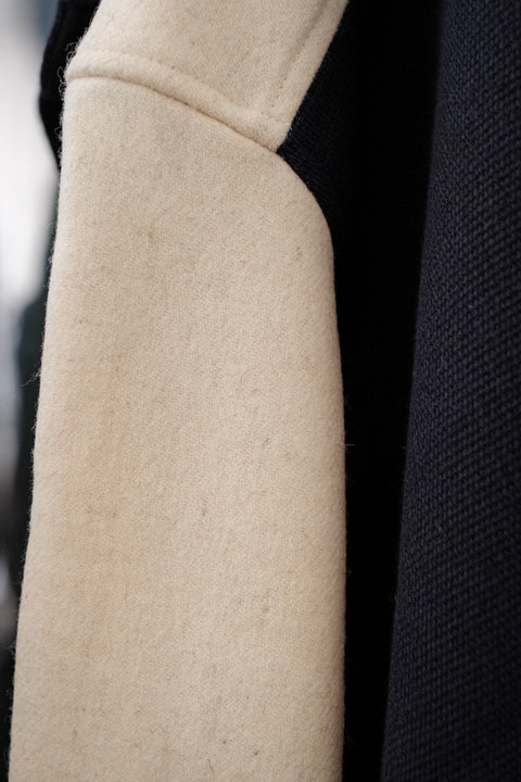 FRANK LEDER/Mixed Material Wool Jacket