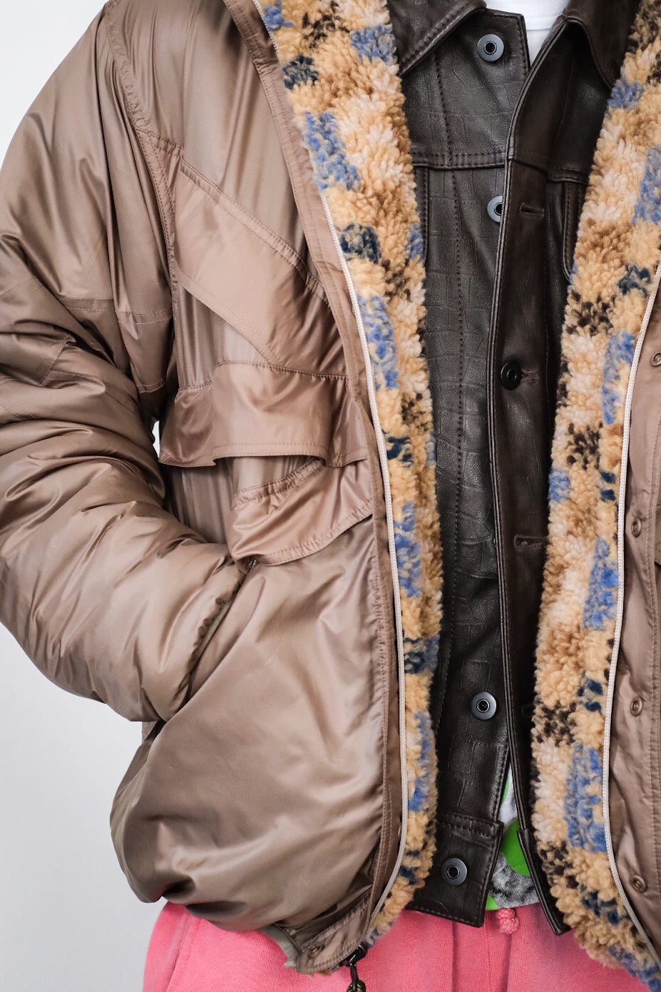 FRANK LEDERDEUTSCHLEDER BOMBER 手荒い JACKET L