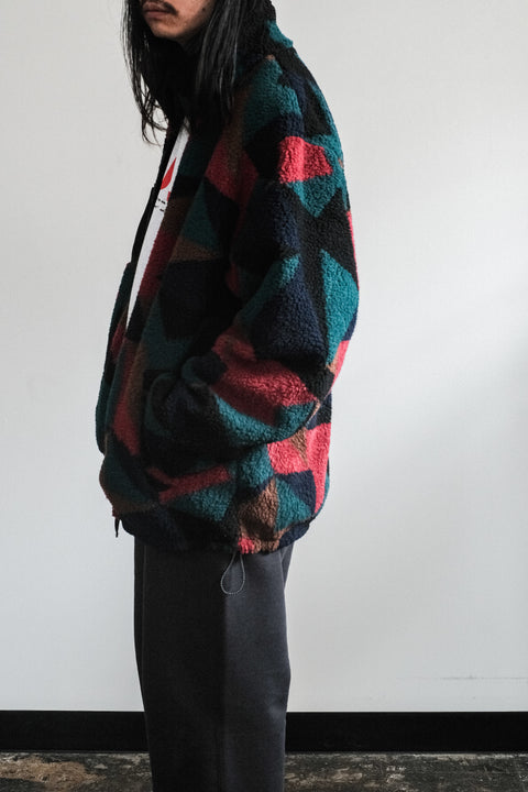 The DUFFER N NEPHEWS/Reversible Jacquard Boa Blouson