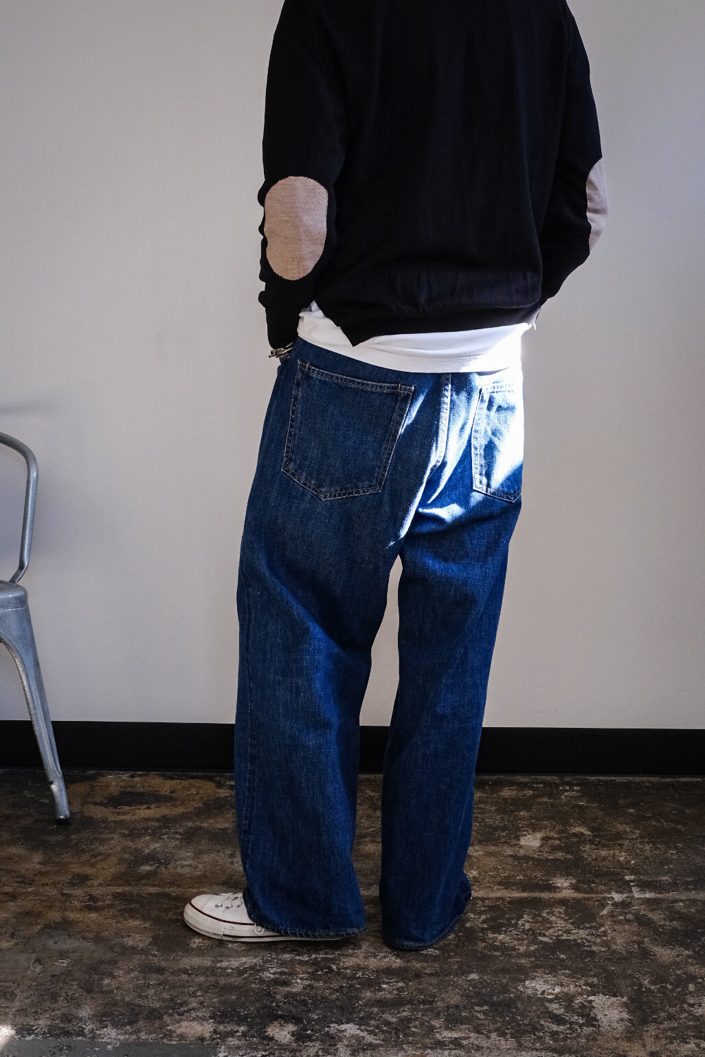SCYE BASICS/Selvedge Denim Used Wash Wide Leg Jeans – 3CMA