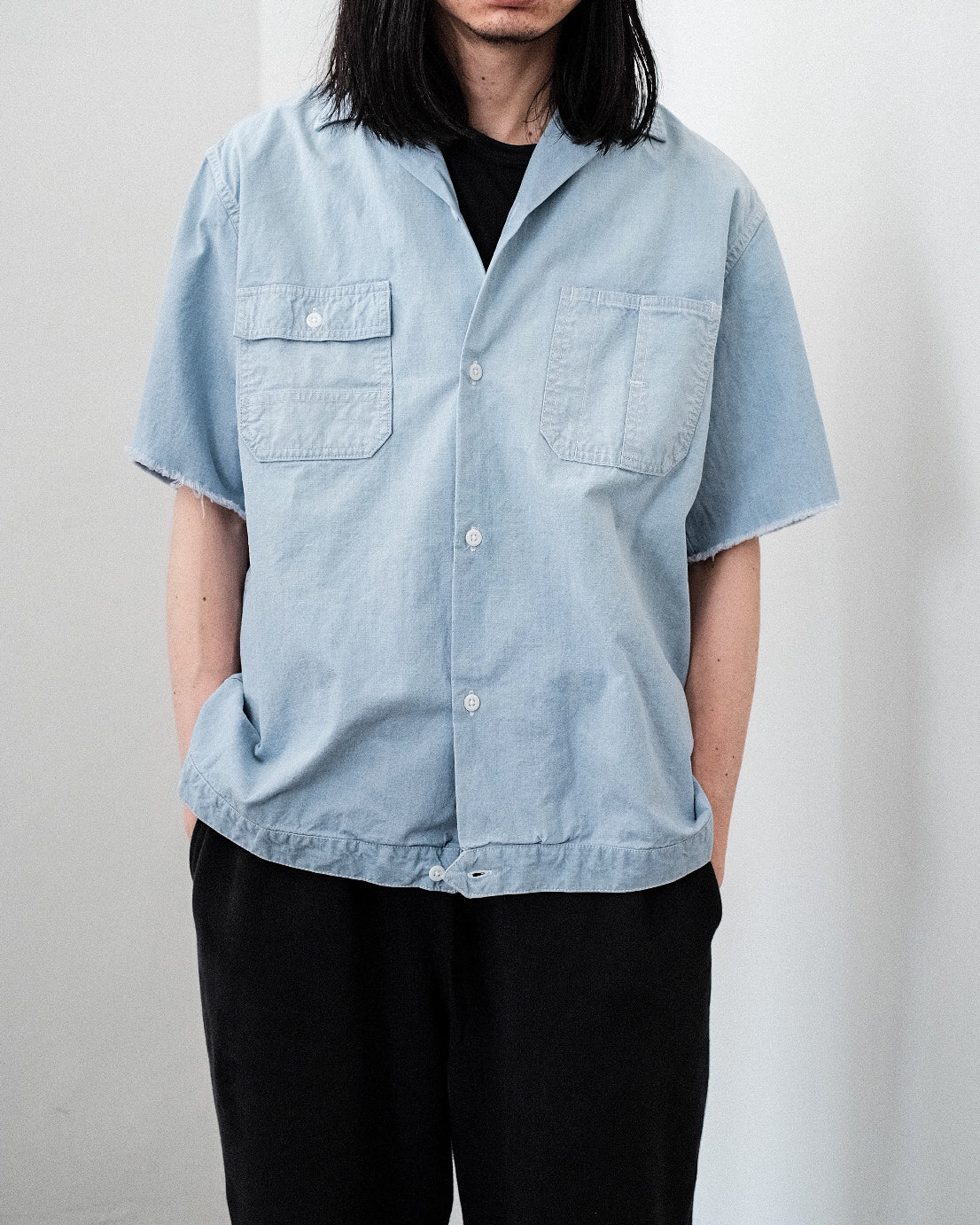 The DUFFER N NEPHEWS/Chambray Half Sleeve Shirt – 3CMA The DUFFER N NEPHEWS/Chambray Half Sleeve Shirt – 3CMA