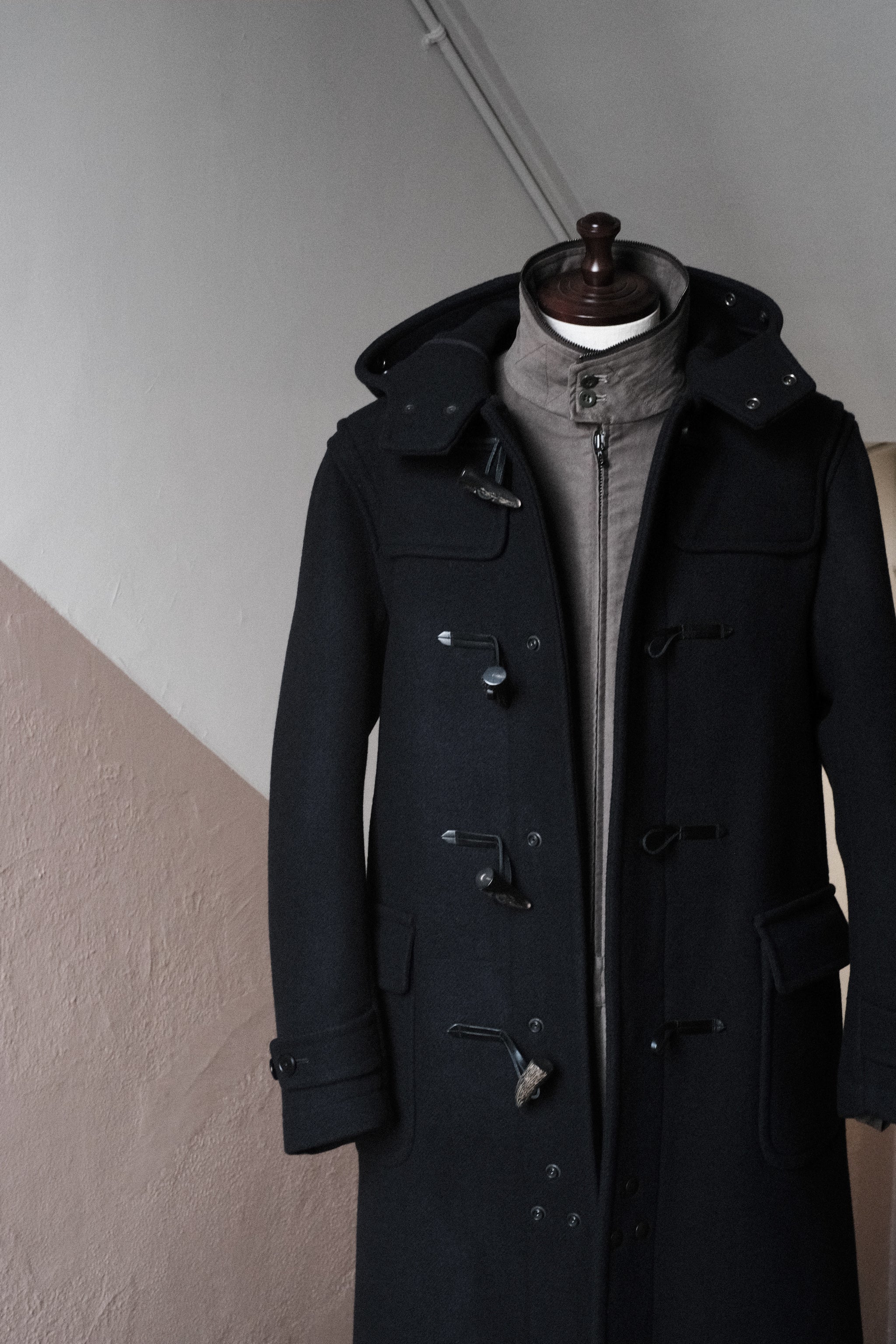 ジャケット・アウター SCYE BASICS Wool Melton Duffle Coat SCYE BASICS/Double Woven Melton Duffle Coat – 3CMA