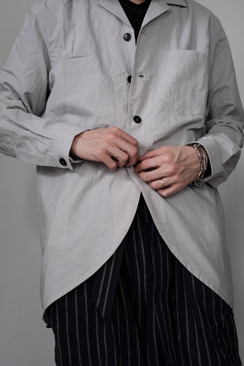FRANK LEDER/Triple Washed Cotton Shirt Jacket