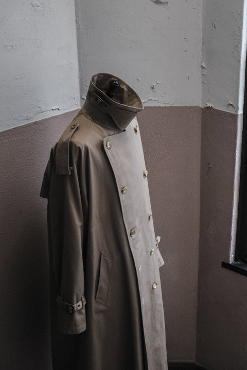 SCYE BASICS/Finx Cotton Gaberdine Trench Coat