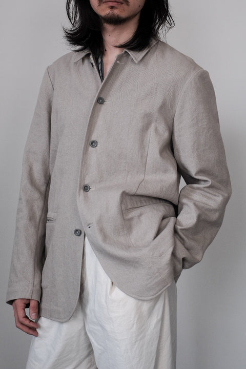 FRANK LEDER/Sulfur Dyed Washed Flax Cotton 5B Jacket