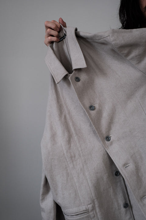 FRANK LEDER/Sulfur Dyed Washed Flax Cotton 5B Jacket
