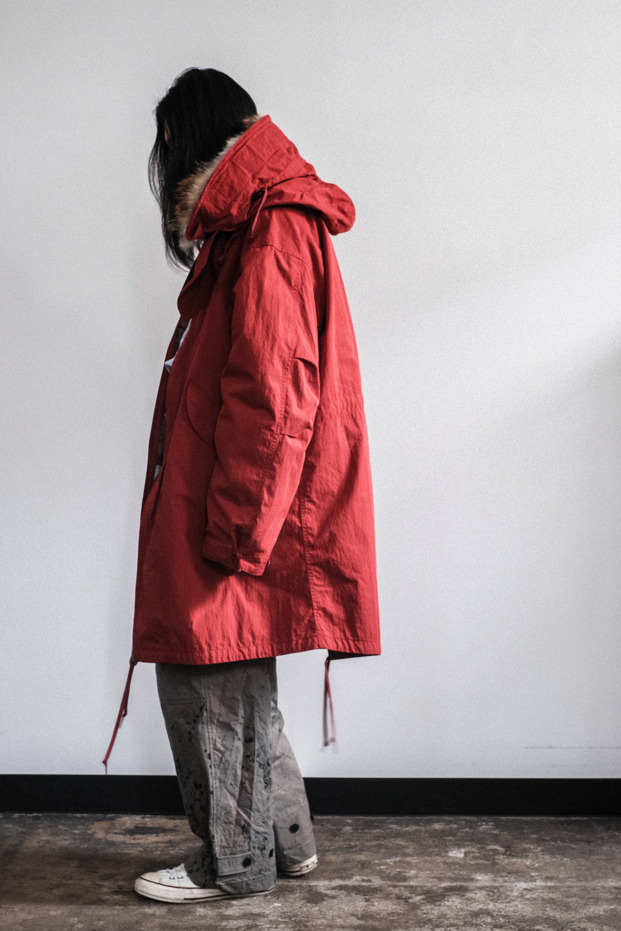 UNDERCOVER★プリント赤コートジャケット UNDERCOVER☆プリント赤コートジャケット