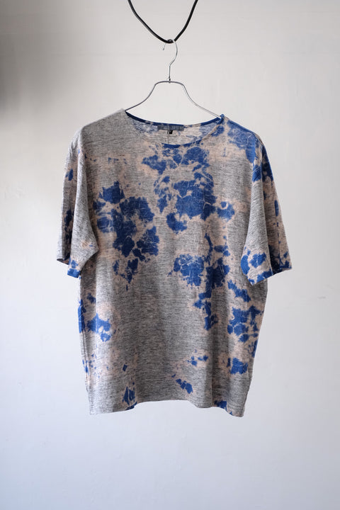 suzusan/Linen jersey Short Sleeve T-Shirt Madara Shibori