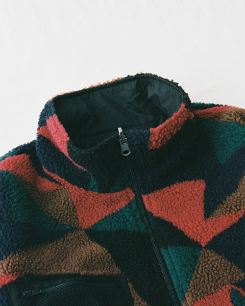 The DUFFER N NEPHEWS/Reversible Jacquard Boa Blouson